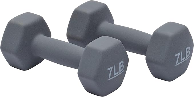 Amazon Basics Neoprene Dumbbell Hand Weights for Exercise and Muscle Toning