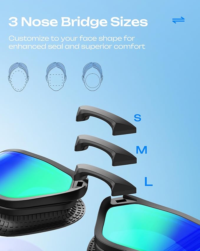 Swim Goggles, Unisex Adult Swimming Goggles for Men Women Youth - Anti Fog, Anti UV, No Leakage, HD Wider View