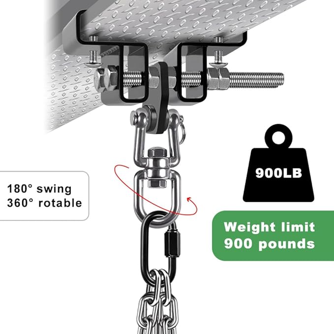 BeneLabel Punching Bag Hanger, Heavy Bag Mount, Boxing Bag Kit, Holder, Wall Mount, Accessories for Beam, 400KG Capacity