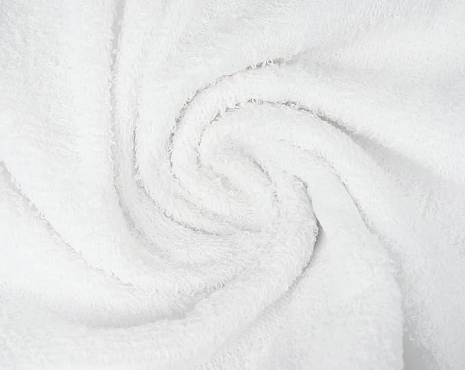 CH White Bath Towels Bulk - 22 x 44 Inches, 100% Cotton Economy Light Weight Towels for Commercial Use - Quick Dry, Ultra-Soft, and Absorbent Bulk Towels (6 Pack)