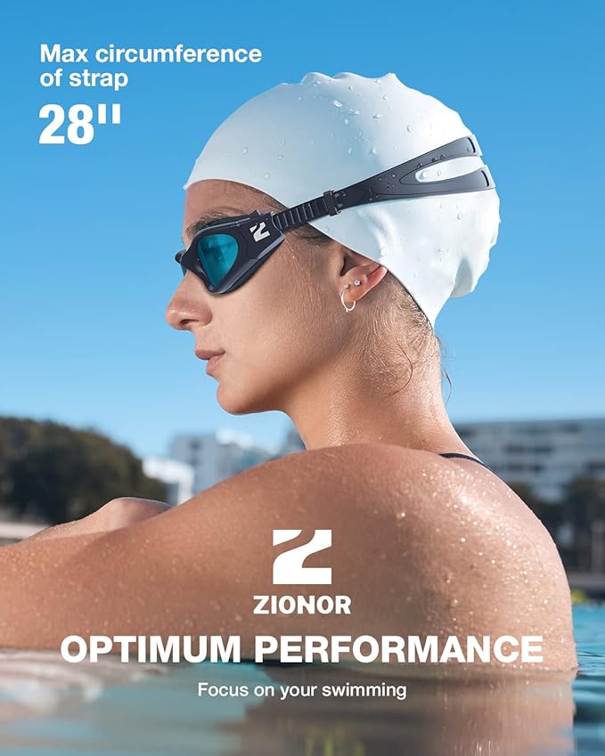 ZIONOR Swim Goggles, G1 SE Swimming Goggles Anti-fog for Adult Men Women
