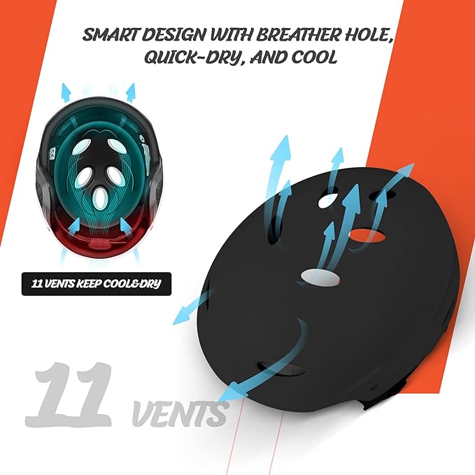 Vihir Adult Water Sports Helmet with Ears - Adjustable Helmet,Perfect for Kayaking, Boating,Surfing