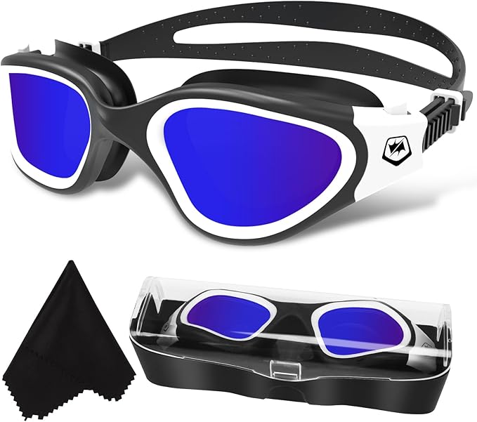 WIN.MAX Polarized Swimming Goggles Swim Pool Goggles Anti Fog Anti UV No Leakage Clear Vision for Men Women Adults Teenagers