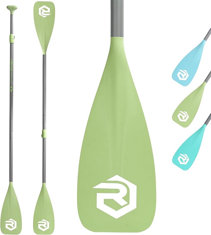 SUP Paddle - Paddle Board Paddle 4 Piece Stand Up Paddleboard Paddles Lightweight Floating Kayak Paddle - Light Blue - Lake Green - Light Green