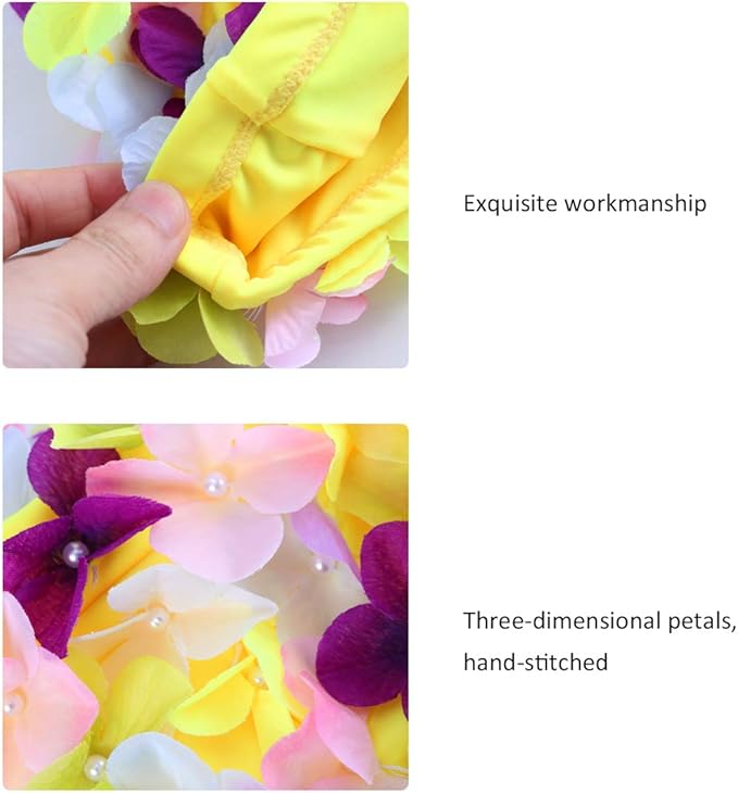 WINOMO Fashionable Swim Cap Floral Petal Stylish Swimming Hat Bathing Caps Size L for Women