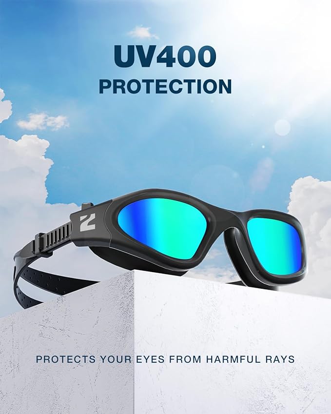ZIONOR Swim Goggles, G1 SE Swimming Goggles Anti-fog for Adult Men Women