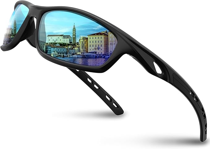 RIVBOS Sunglasses for Men Women Polarized UV Protection Sports Fishing Driving Shades Cycling RB833