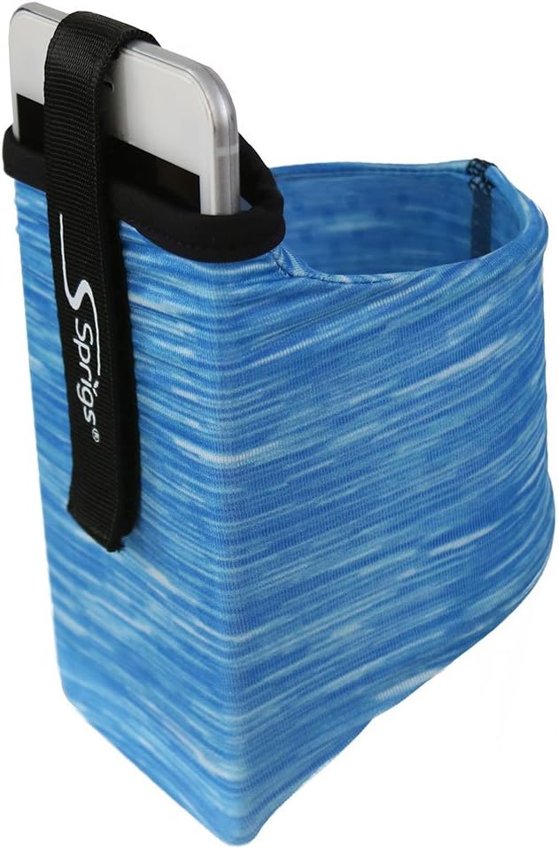 Sprigs Phone Armband Sleeve for iPhone 14, 13, 12, 11, X Galaxy Z, S22, S21, S20 Google Pixel 7, 6, 5. The Lightest & Most Comfortable Running Armband, Stretches to Fit All Phones with Case for Women & Men