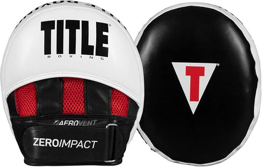 TITLE Boxing Zero-Impact 2.0 Muay Thai Pads - MMA, Kickboxing Equipment, Punching Pads, Focus Mitts - Black