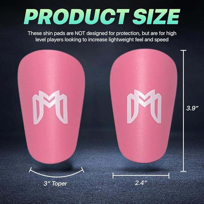 MiniGuards - Mini Shin Guards for Soccer Players - Tiny Shin Pads for Men, Women, Teens - Miniature Shin Guards 3.9 x 2.4 inch - Perfect for High Level Soccer Athletes