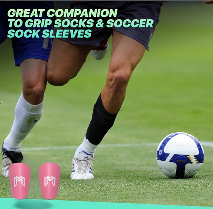 MiniGuards - Mini Shin Guards for Soccer Players - Tiny Shin Pads for Men, Women, Teens - Miniature Shin Guards 3.9 x 2.4 inch - Perfect for High Level Soccer Athletes