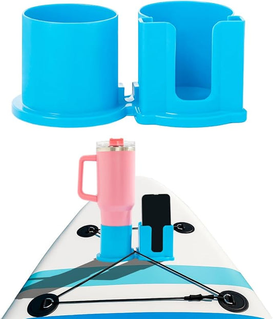 Paddleboard Cup Holder, Kayak Drink Holder for Paddle Board Cup and Phone Holder, Sup Surfboards Canoes Kayak Paddle Board Accessories for Types of Cup Bottle Drink