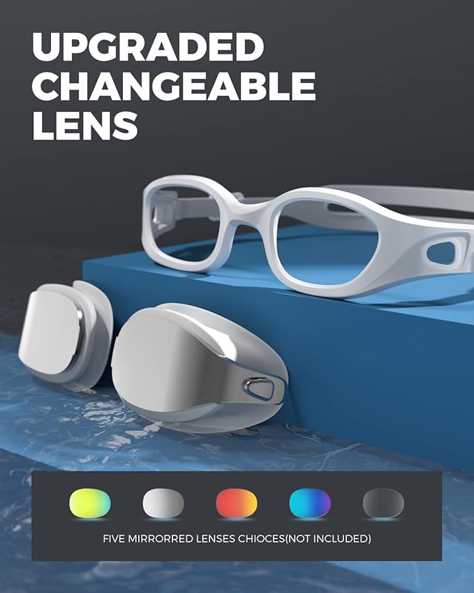 OMID Swim Goggles, P3 Anti-Fog Swimming Goggles for Men Women Anti-UV Goggles