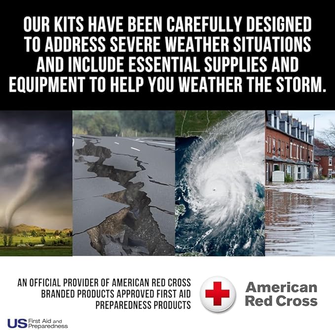 Officially Licensed Product, Car First Aid Survival Kit for Winter, 27 Piece Emergency Medical Supplies to Clean and Treat Minor Injuries, Keep Warm, and Signal for Help