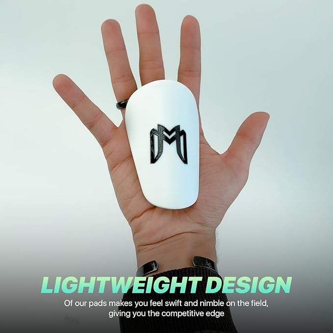 MiniGuards - Mini Shin Guards for Soccer Players - Tiny Shin Pads for Men, Women, Teens - Miniature Shin Guards 3.9 x 2.4 inch - Perfect for High Level Soccer Athletes