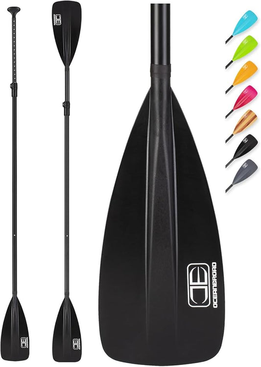 OCEANBROAD SUP Paddle - Adjustable Stand-Up Paddle for Paddleboard Kayak, Adjustable Aluminum Alloy Shaft with Reinforced Nylon Blades