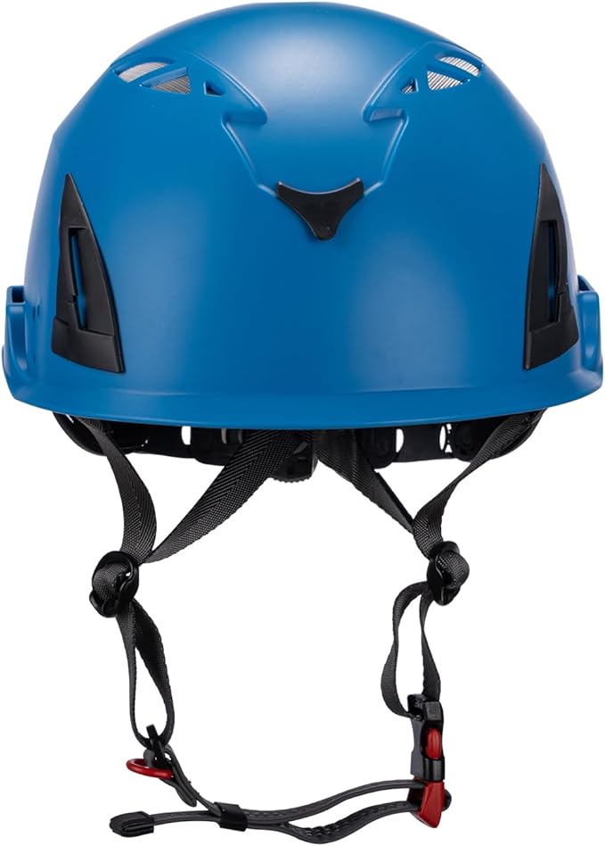 Land Helmets ClimbPro Safety Helmet for Rock Climbing – Lightweight & Durable Hard Shell with Adjustable Chin Strap and Accessory Slots – Ideal for Indoor & Outdoor Adventure