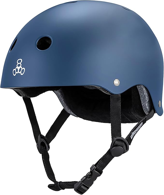Triple Eight Deep Cover Helmet - Ideal for Skateboarding, Bicycling, BMX, and Roller Skating