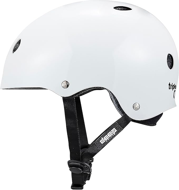 Triple Eight Deep Cover Helmet - Ideal for Skateboarding, Bicycling, BMX, and Roller Skating