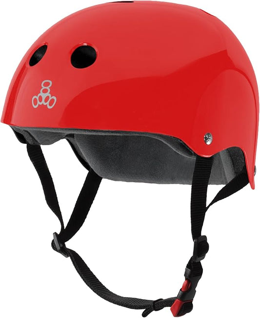 Triple Eight Certified Sweatsaver Helmet for Skateboarding, BMX, Roller Derby, Roller Skating, Inline Skating, Scooter and Bike