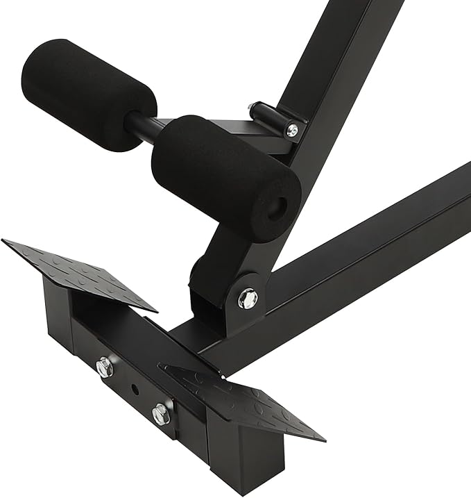 Multi-Functional Roman Chair Back Extension Machine, 8-Level Adjustable Hyperextension Bench Ab Sit Up Bench Upper and Lower Body Workout Machine Build Muscle for Gym, Home