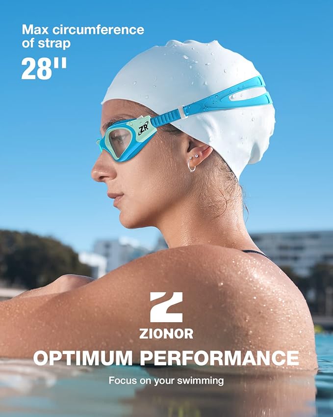 ZIONOR Swim Goggles, G1 SE Swimming Goggles Anti-fog for Adult Men Women