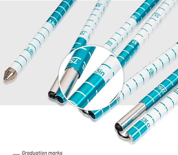 G2 GO2GEHTER 7075 Aluminum Alloy 270cm Backcountry Avalanche Rescue Probe with Storage Bag, Folding Design, Easy to Storage and Carry (3 Color Available)