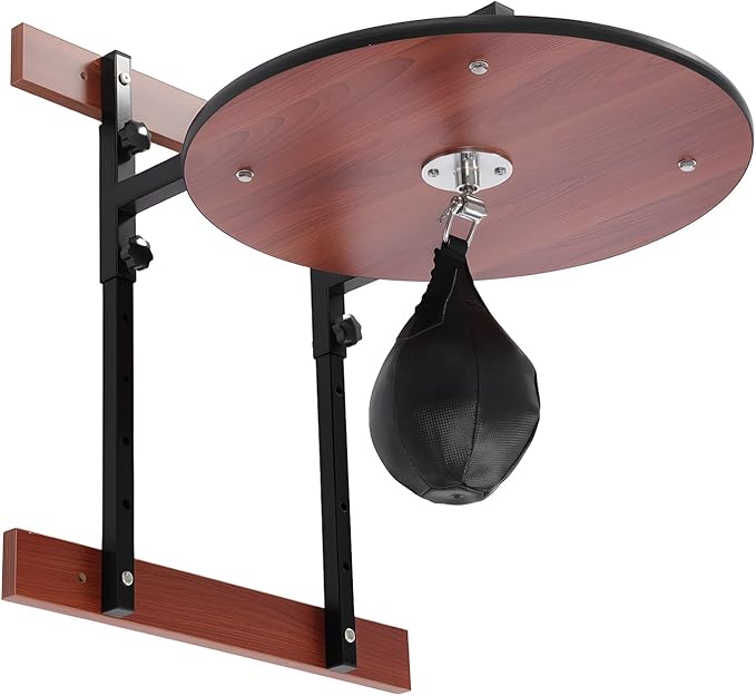 Speed Bag Platform Kit, Heavy Duty Boxing Training Equipment, 360° Swivel Wall Mount Punching Bag Practice Speedbag, Adjustable Height Boxing Speed Ball Full Kit for Home, Gym