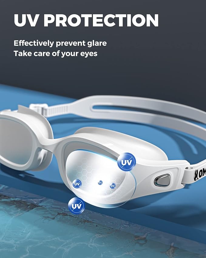 OMID Swim Goggles, P3 Anti-Fog Swimming Goggles for Men Women Anti-UV Goggles