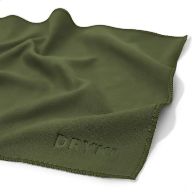 Pocket-Sized Sweat Towels - The Original Sweat Absorbing Handkerchiefs - Quick-Dry Microfiber Sweat Rags for Face, Hands, & Body - Men & Women - Gym, Sports, and Work (Green: 5 Pack)
