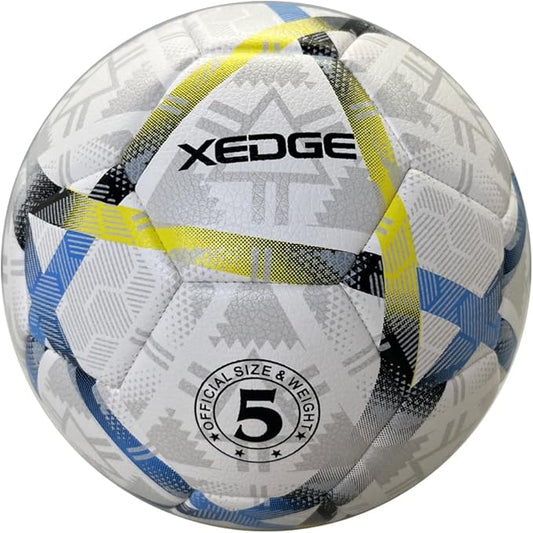 XEDGE Official Size Soccer Ball,Size 5 Training Ball for Girls,Boys,Youth Teenagers,Adults,Machine Stitched for Indoor Outdoor Play