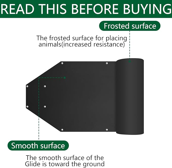 Tlswshsy 2pcs Deer Drag Sleds-Multi-Purpose Utility Sled for Hauling Ice Fishing Supplies, Fire Wood, Duck Hunting, Fishing Gear and Accessories