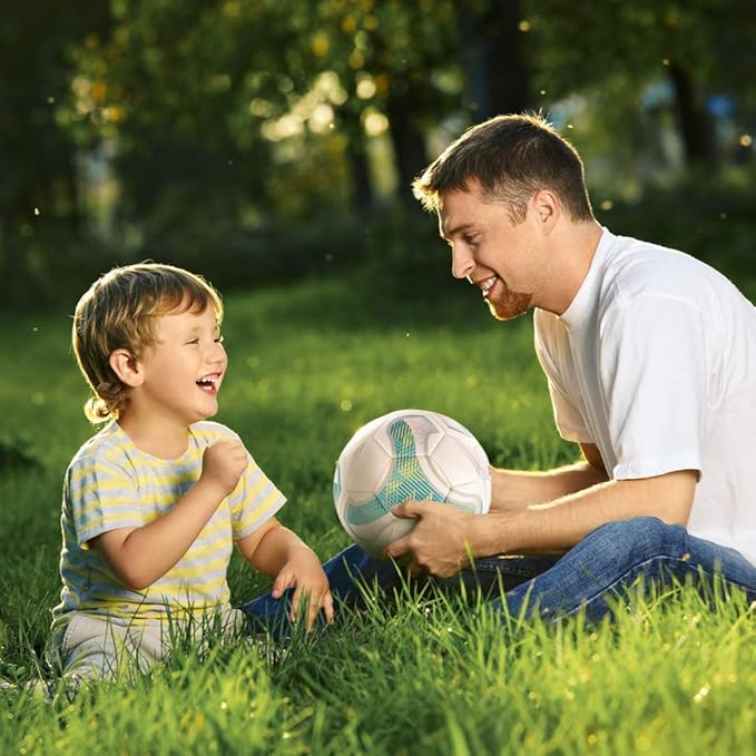 SHOKE Soccer Ball Size 5 Official Size Soccer Ball Thermal Bonded Training Slip Resistant