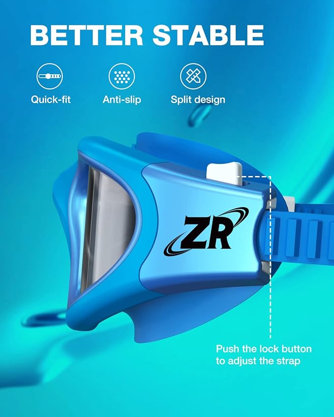 ZIONOR Swim Goggles, G1 MAX Polarized Anti-Fog Swimming Goggles for Men Women