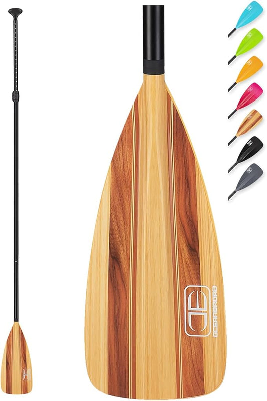 OCEANBROAD SUP Paddle - Adjustable Stand-Up Paddle for Paddleboard Kayak, Adjustable Aluminum Alloy Shaft with Reinforced Nylon Blades