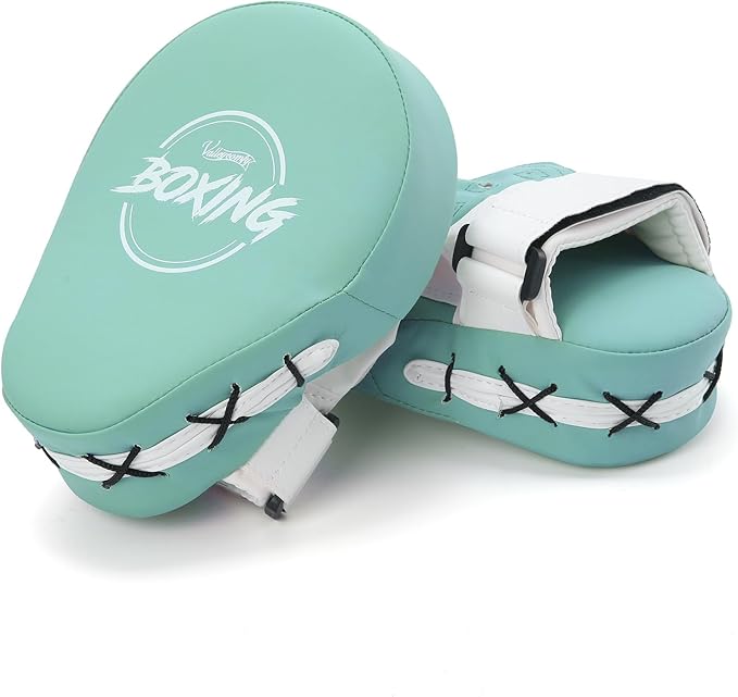 Valleycomfy Boxing Curved Focus Punching Mitts- Leatherette Training Hand Pads