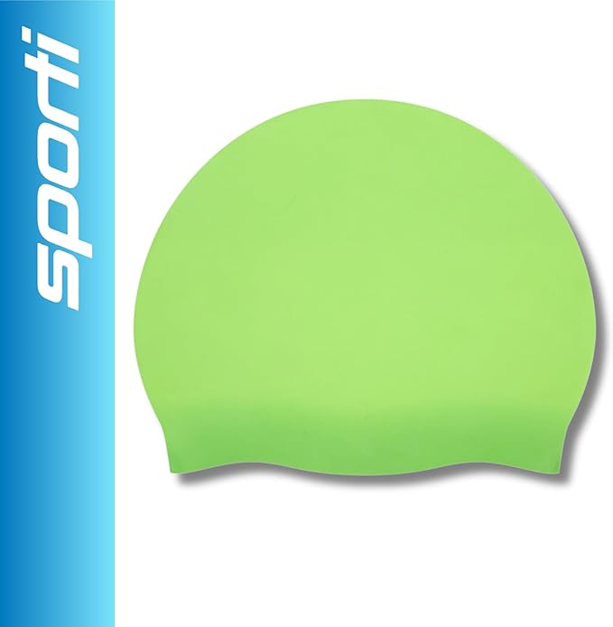 Sporti Silicone Swim Cap for Kids, Unisex Youth Swimming Cap, Protection Bathing Caps for Your Children, Aged 2-10