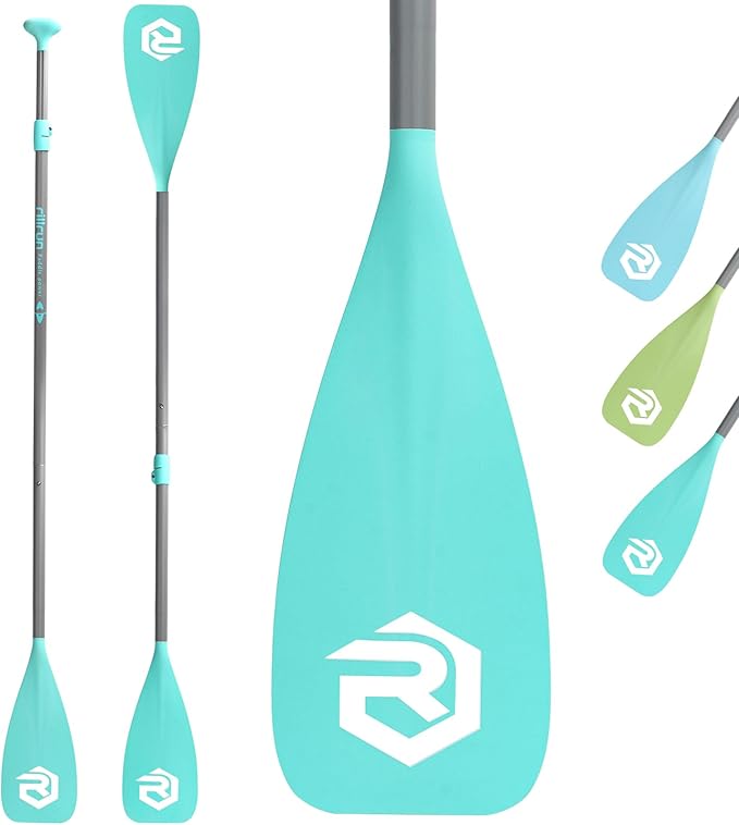SUP Paddle - Paddle Board Paddle 4 Piece Stand Up Paddleboard Paddles Lightweight Floating Kayak Paddle - Light Blue - Lake Green - Light Green