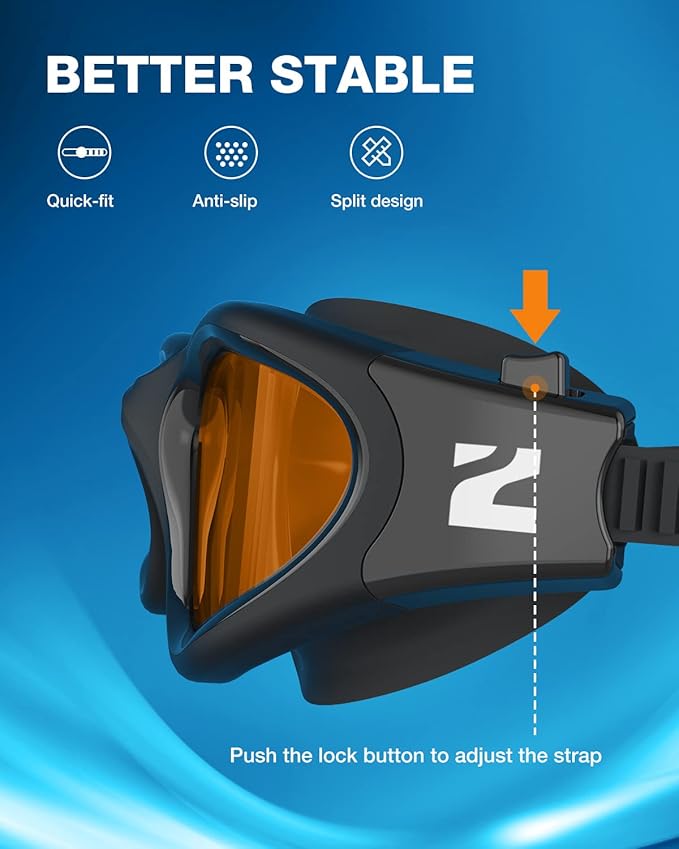 ZIONOR Swim Goggles, G1 SE Swimming Goggles Anti-fog for Adult Men Women
