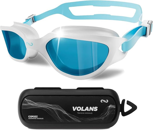 COPOZZ Swim Goggles Adult Women, Swimming Goggles for Women & Men, Anti-Fog No Leaking UV Protection for Adult