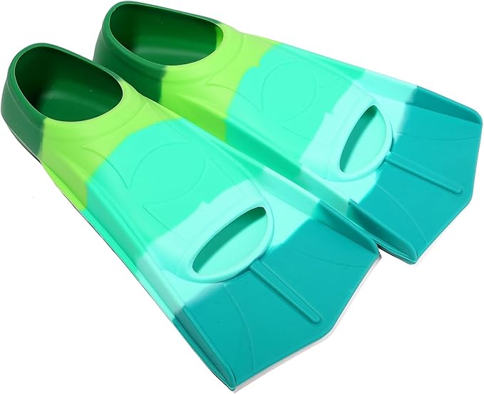 Kids Swim Fins,Short Kids Fins Youth Swimming Flippers for Lap Swimming Training for Children Girls Boys Beginners