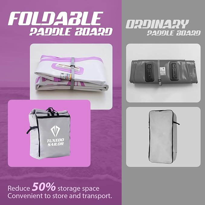 Tuxedo Sailor Kids Inflatable Paddle Board Lightweight and Safe Fishing Stand Up Paddle Board for Adults with Accessories