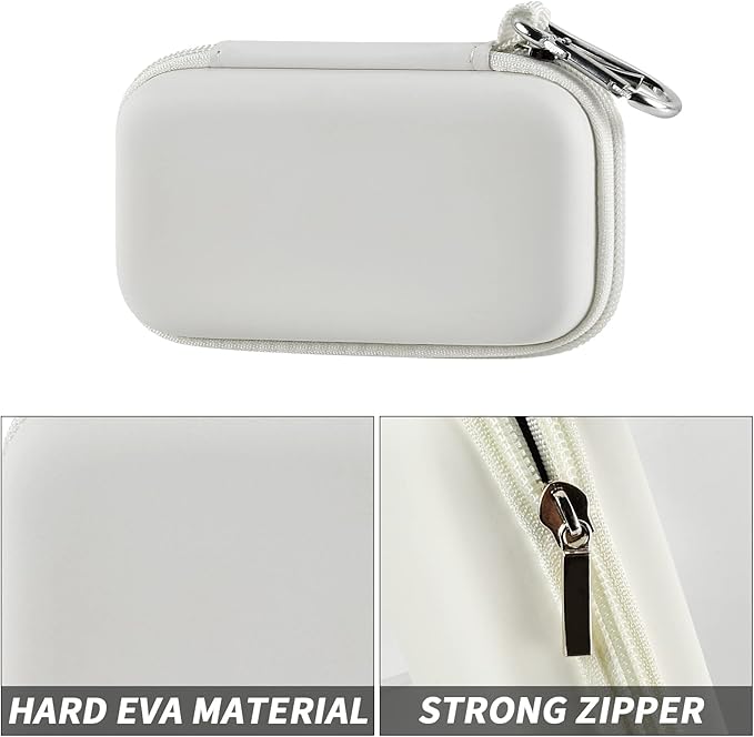 MP3 & MP4 Player Case for SOULCKER/G.G.Martinsen/Grtdhx/iPod Nano/Sandisk Music Player/Sony NW-A45 and Other Music Players with Bluetooth. Fit for Earbuds, USB Cable, Memory Card - White