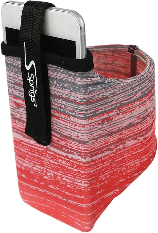 Sprigs Phone Armband Sleeve for iPhone 14, 13, 12, 11, X Galaxy Z, S22, S21, S20 Google Pixel 7, 6, 5. The Lightest & Most Comfortable Running Armband, Stretches to Fit All Phones with Case for Women & Men