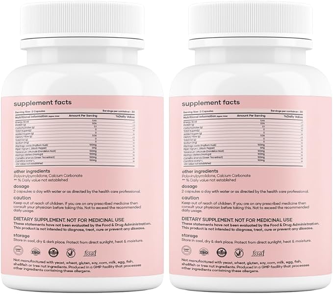 Mars Fat Burn Capsules with Psyllium Husk, Moringa & Dandelion Root – Herbal Blend for Active Routine (Pack of 2)