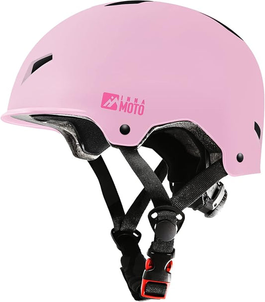 Skateboard Helmet for Adults - Adjustable Certified Safety Adults Helmet for Skateboarding Bike Bicycle Scooter Cycling Skate Skating Multisport Helmets for Women Men Boys Girls Kids Youth