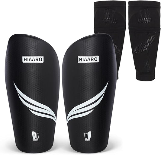 Soccer Shin Guards for Kids Youth Adults, Shin Pads and Sleeves with Optimized Insert Pocket, Protective Soccer Equipment for Boys Girls Men Women