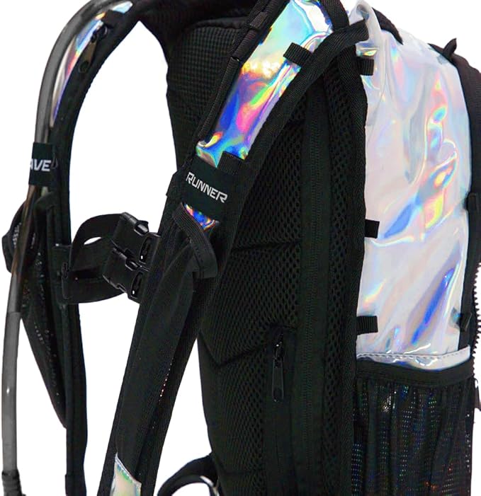 RAVERUNNER® Anti-Theft Hydration Backpack | Festival Approved Rave Backpack for Concert Goers, Leak-Free Festival Water Backpack for EDC, Rave Hydration Pack
