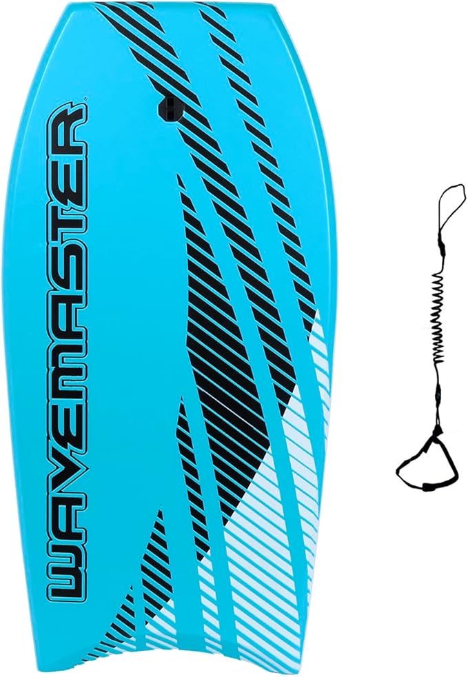 44 inch Body Board Ultimate Wavemaster Pro Bodyboard, Super EPS Core with Pro Quality Wrist Leash