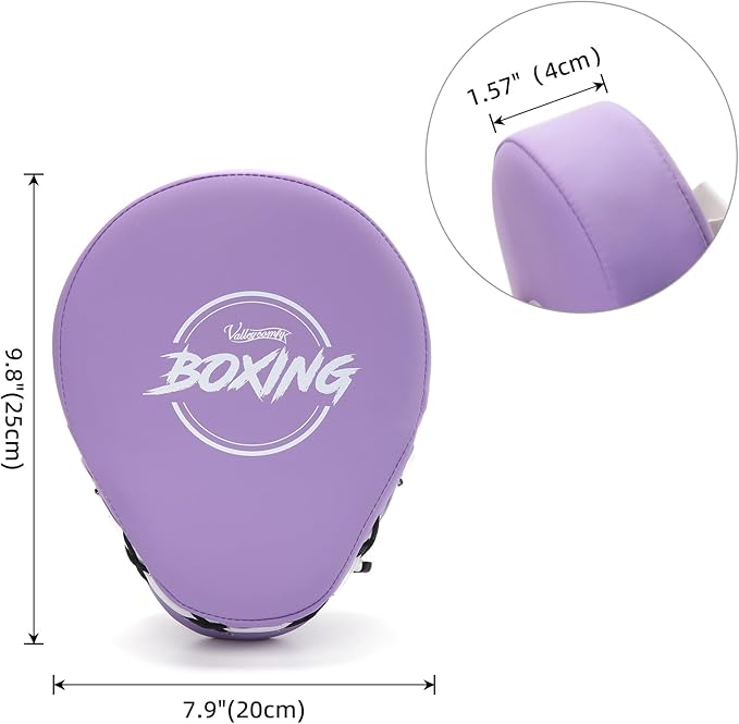 Valleycomfy Boxing Curved Focus Punching Mitts- Leatherette Training Hand Pads